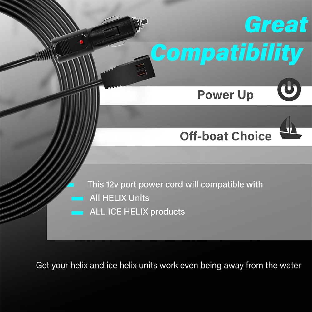 12V DC Port Power Cord 720105- - Fish Finder Charger ulasan dan harga