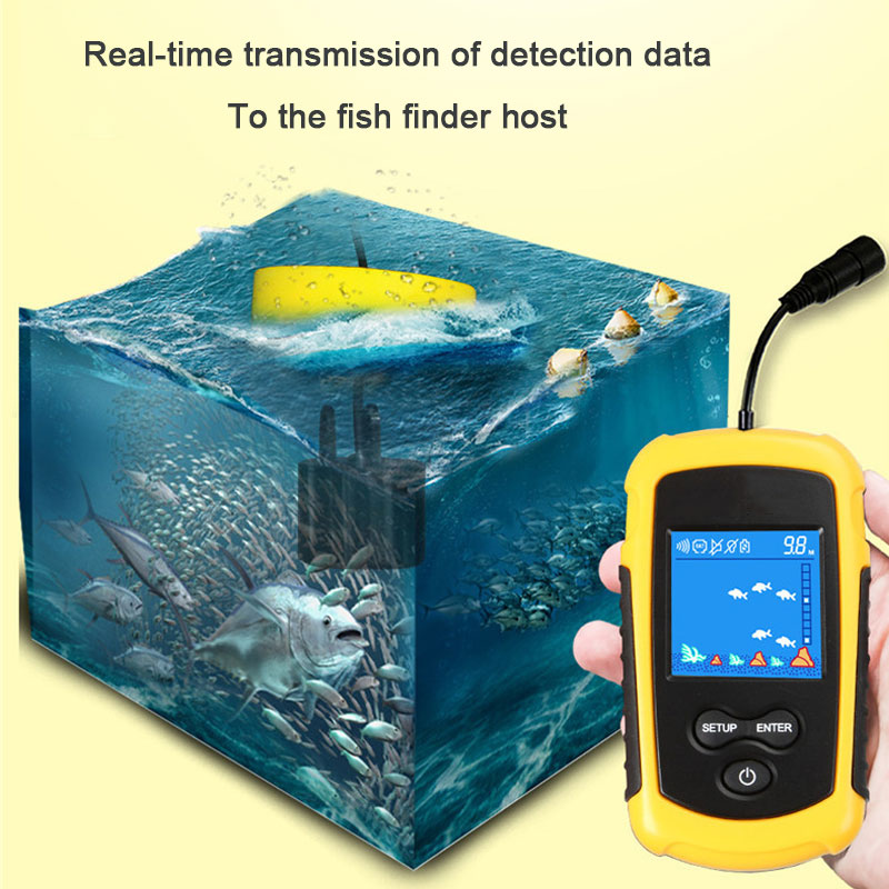 100M Wired Color Screen Portab - Fish Finder Cable ulasan dan harga